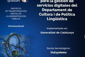 Plataforma Tramoia para la gestión de servicios digitales del Departament de Cultura i de Política Lingüística